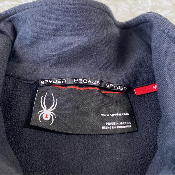 Women’s Spyder Half Zip Pullover Sweater Black Med - Picture 9 of 12